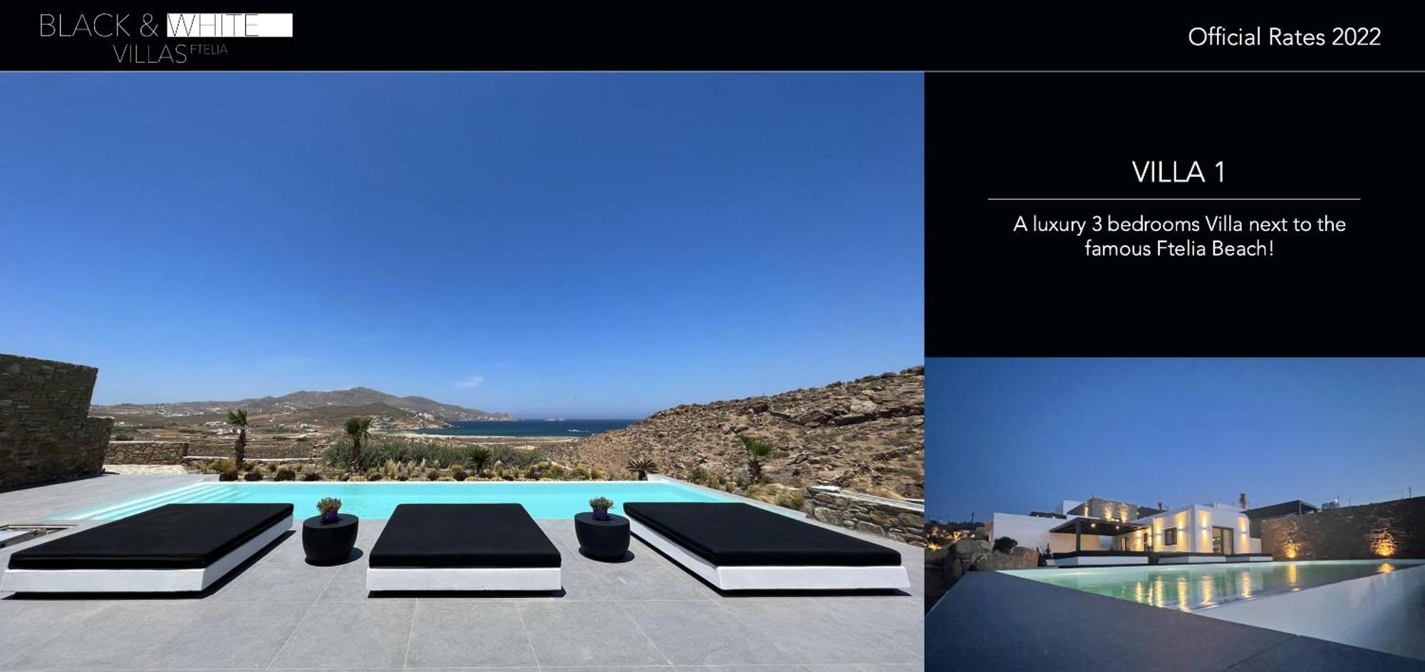Black And White Villas Ftelia - Mykonos Mykonos Town Екстериор снимка